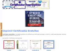 Tablet Screenshot of certificadosimprimibles.com